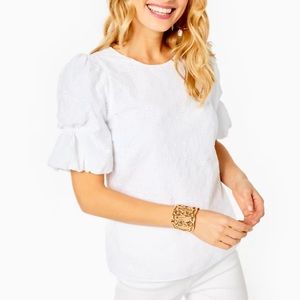 NWT Lilly Pulitzer Lailah eyelet top size S